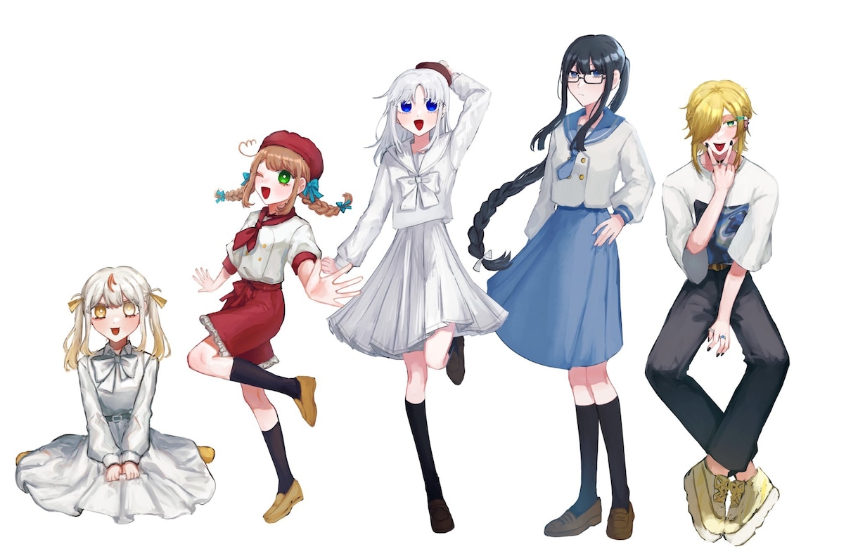 TRPGなどの立ち絵描きます 【7月まで】特別価格！安くかつ高品質な立ち絵を！ イメージ5