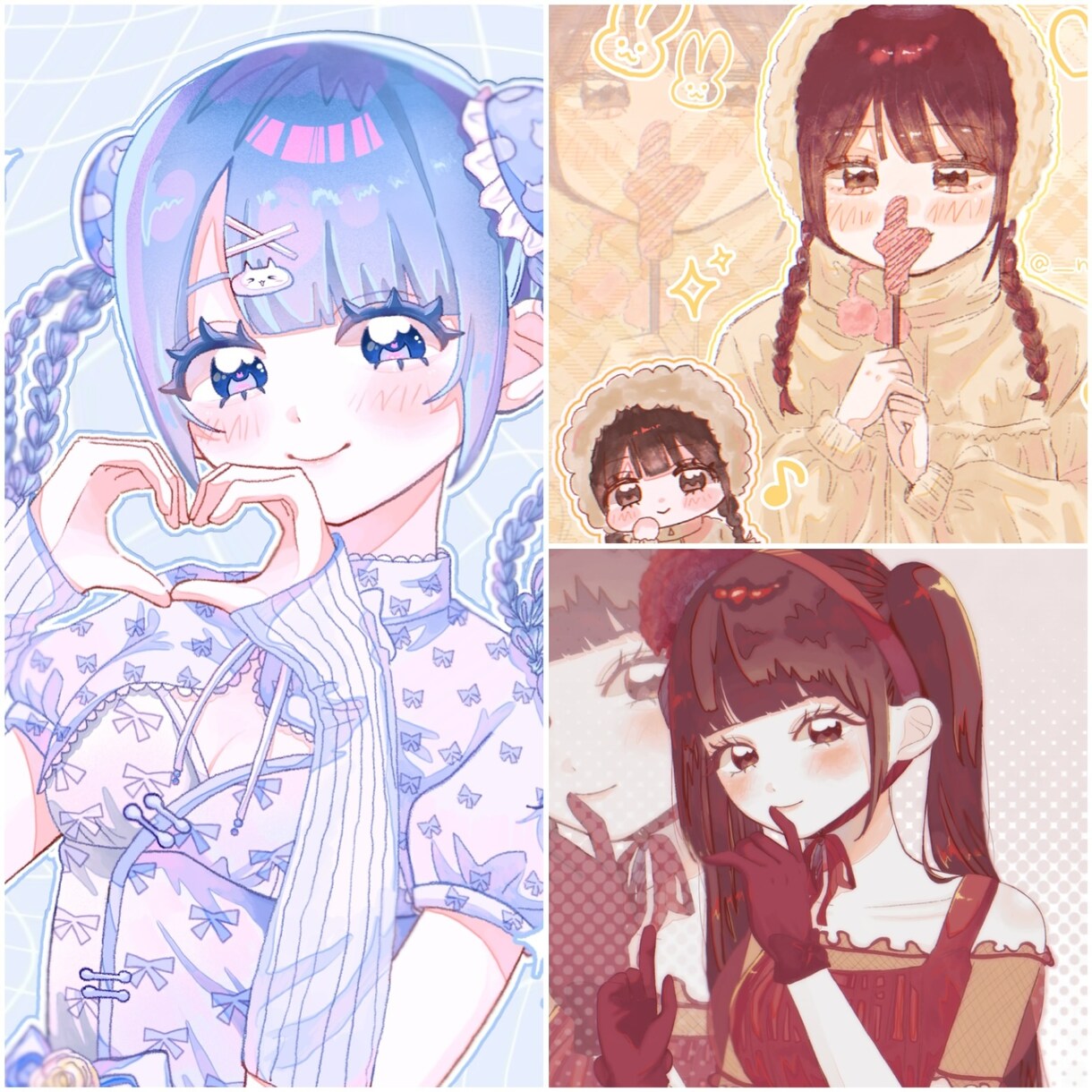 可愛いポップなイラスト描きます MVのサムネ、1枚絵、アイコンなど幅広くご依頼可能です！ イメージ3