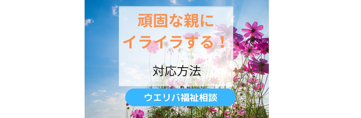 頑固な親の対応方法のコツを教えます 元地域包括支援センター社会福祉士が丁寧にお伝えします イメージ1