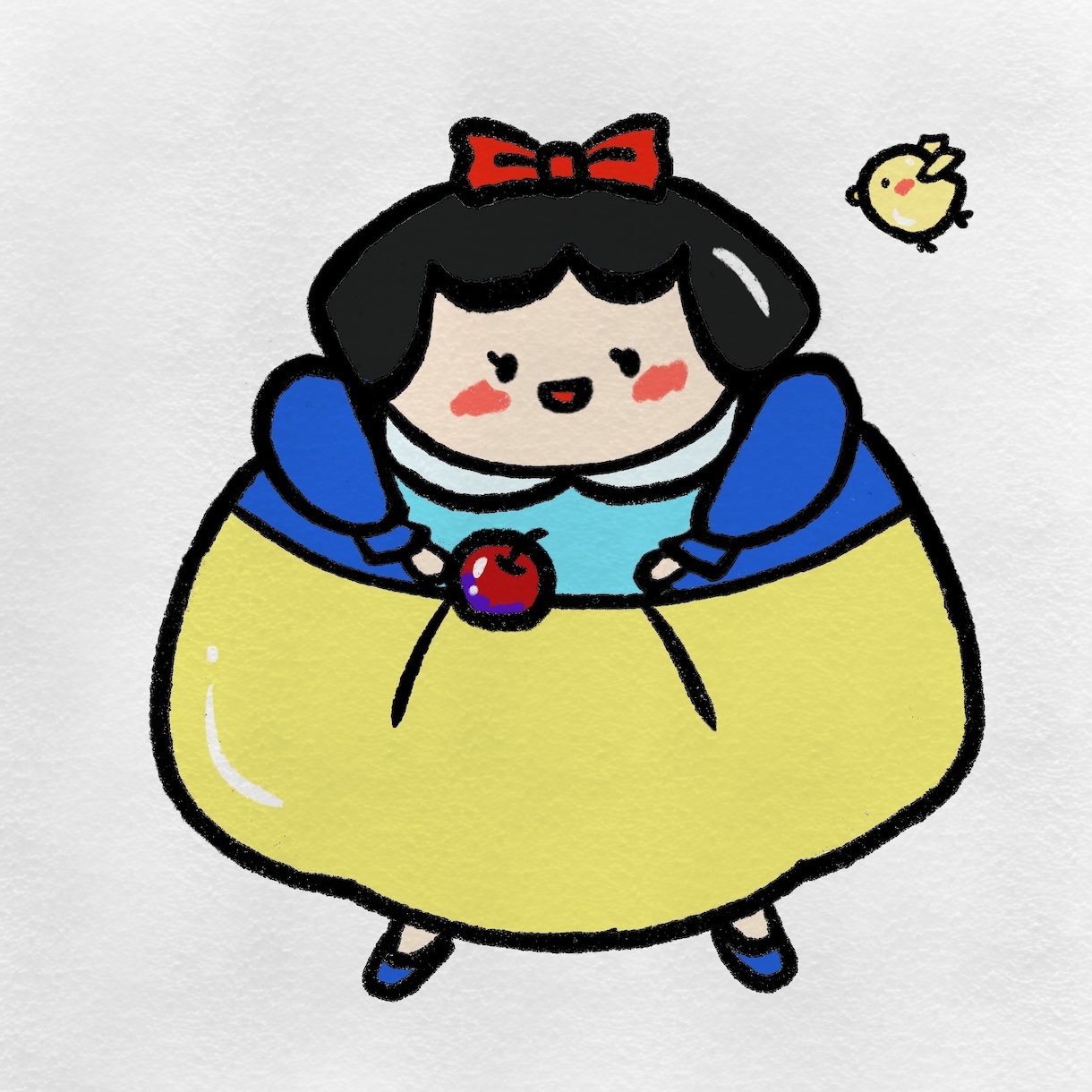 ぽっちゃり似顔絵イラストオーダー受けつけます ぽっちゃり可愛いキャラクターになってみませんか イメージ2