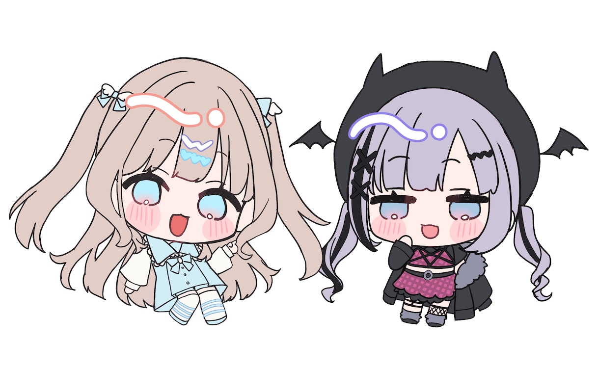 かわいいミニキャラクター制作いたします 3等身~1.5等身までのかわいいミニキャラクター描きます！ イメージ3