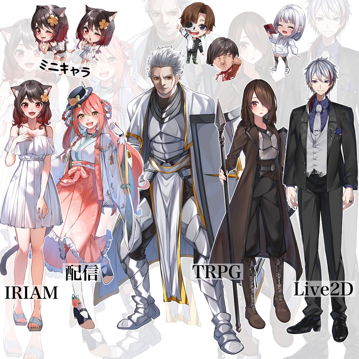 商用利用可/最短3日!!イラスト全般製作いたします アイコン/立ち絵/一枚絵/Live2Dなど承ります！！ イメージ7