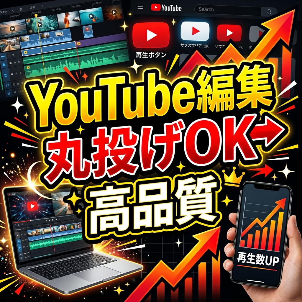 YouTube動画編集代行します 初心者歓迎！丁寧で高品質な編集 イメージ1
