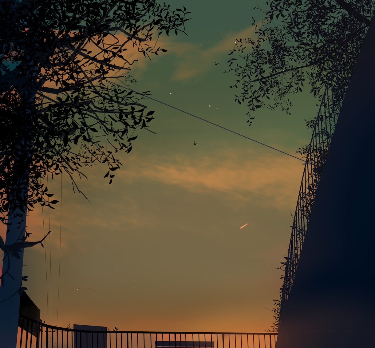 空・風景・人物のイラストを制作します 鑑賞用から小説の表紙・挿絵、動画背景まで、空や風景を描きます イメージ3