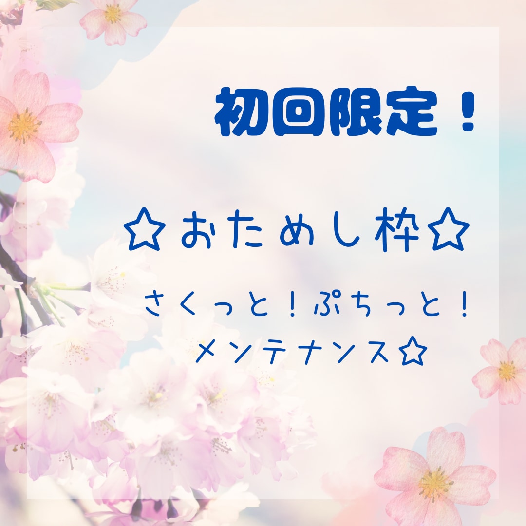 初回の方限定！プチリーディングいたします サクッとお試しメンテナンスしませんか？ イメージ1