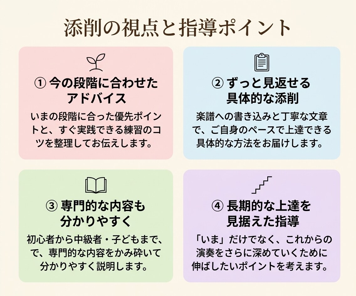 ピアノ動画添削◆楽譜に書き込み次の練習を整理します 指導歴25年以上の現役ピアノ講師が丁寧に動画添削◆初心者歓迎 イメージ5