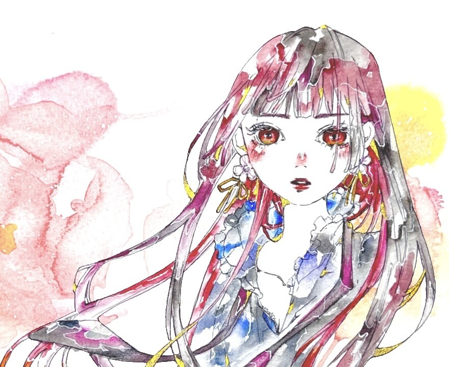 歌ってみた用のオリジナルサムネを描きます アナログで差別化必須⭐︎SNSでの宣伝サービスもします！ イメージ4