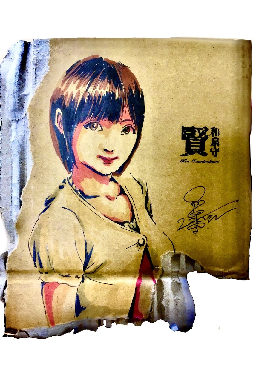 段ボールに似顔絵描きます 個性的な素材で世界で1枚の似顔絵を イメージ3