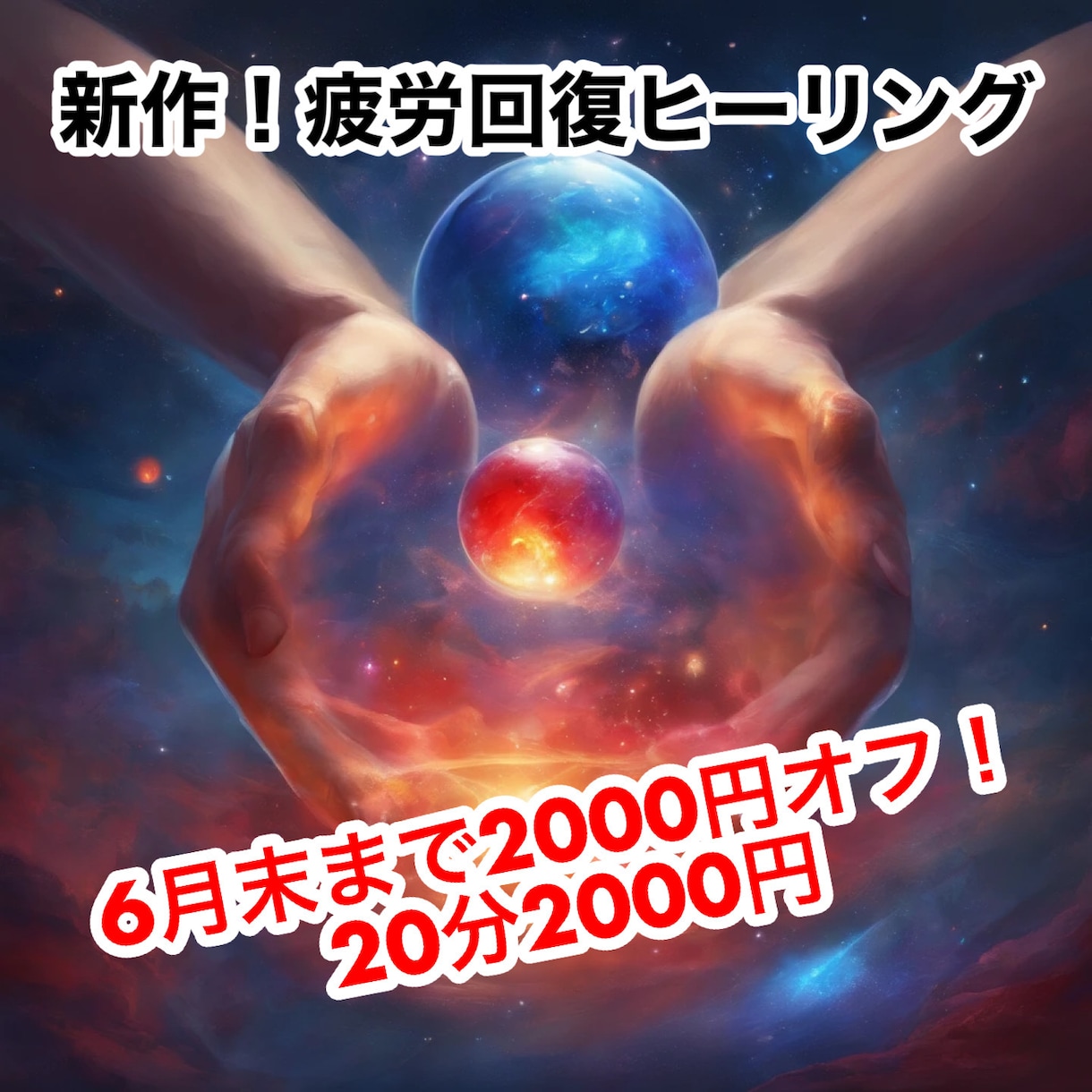 疲労回復のヒーリングをします 普段の疲労が抜けないという方へのオリジナルヒーリングです イメージ1