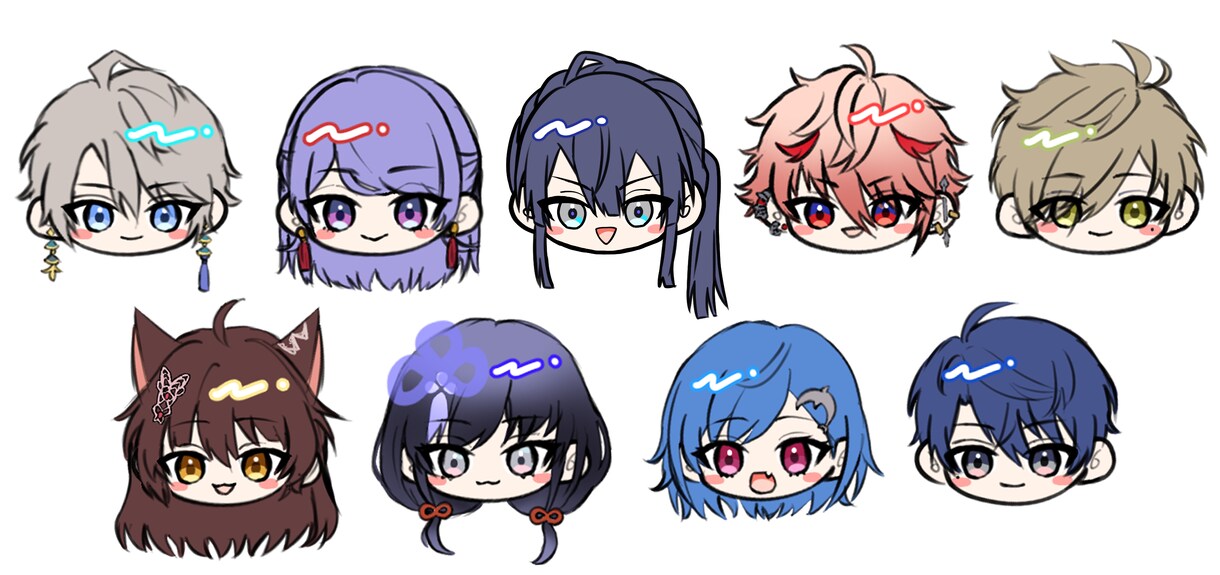 商用利用可！可愛いデフォルメイラスト描きます 表情差分なども！グッズ制作や動画内イラストにも使用可能 イメージ8