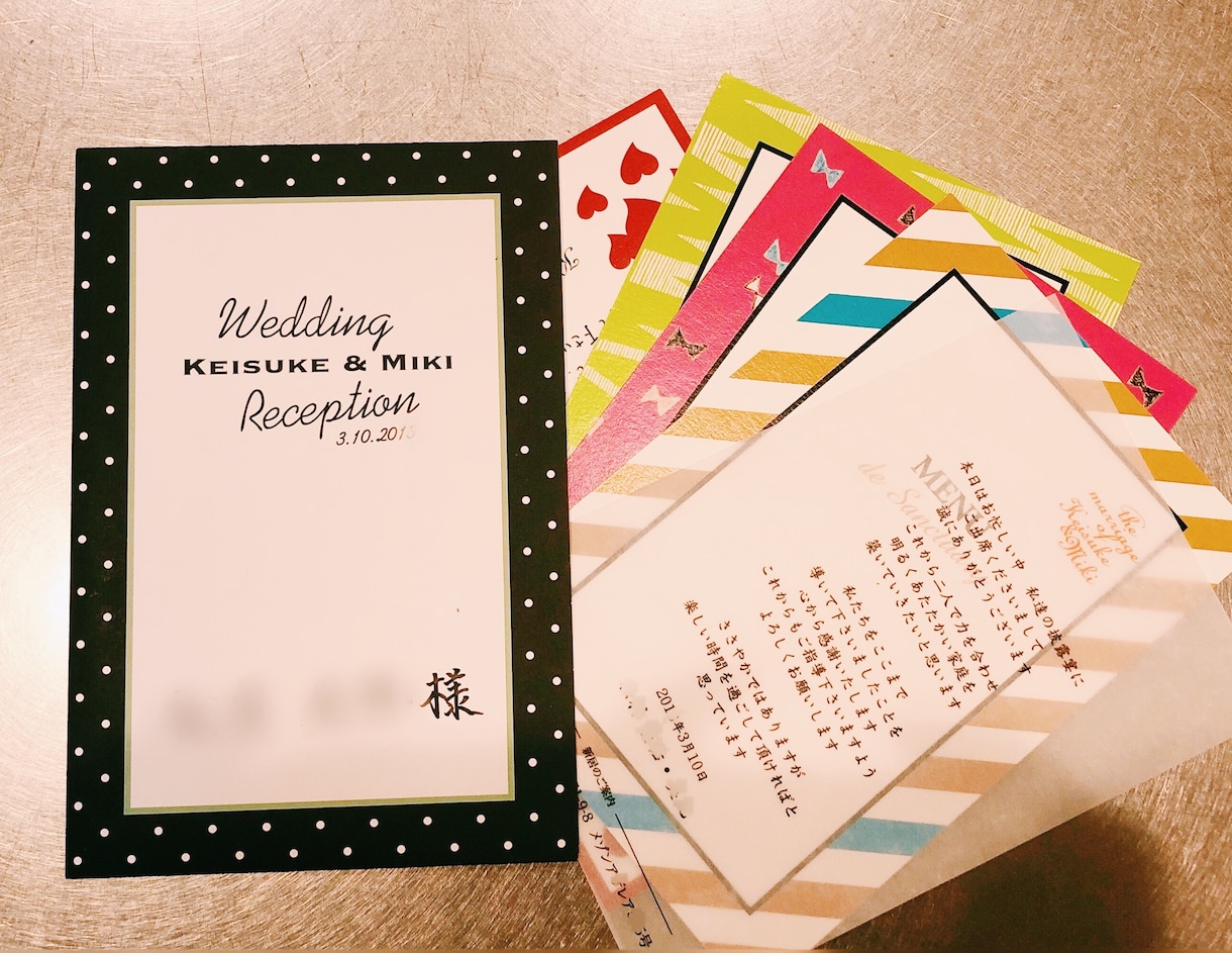 wedding♡ペーパーアイテムデザインします ペーパーケースと５枚のカードがセットになったデザインです イメージ1