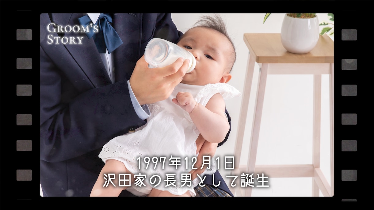 115万キロのフィルムでプロフィール動画作成します 納品時は実際の音源・ISUM申請も可能・結婚式動画 イメージ8