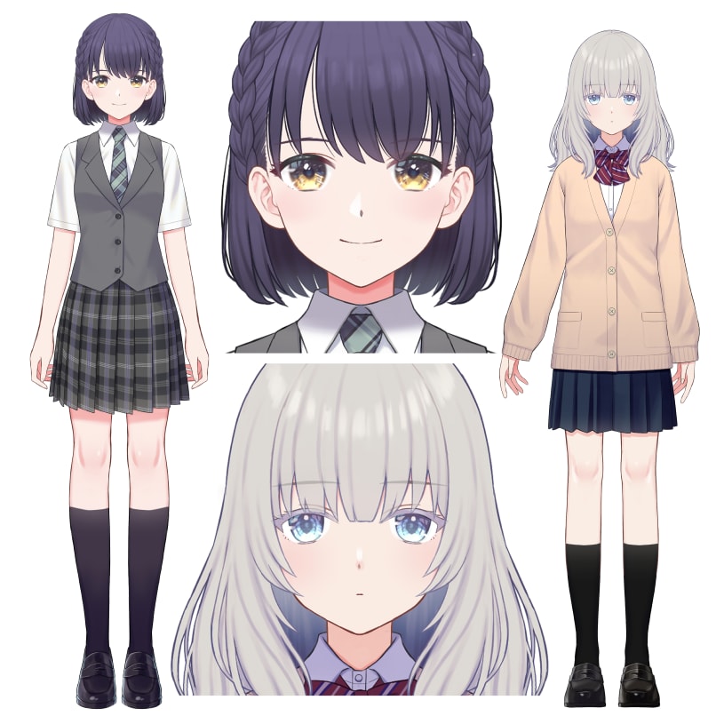 Vtuber、TRPG用立ち絵制作致します Live2Dパーツ分け、キャラクターデザインも イメージ4
