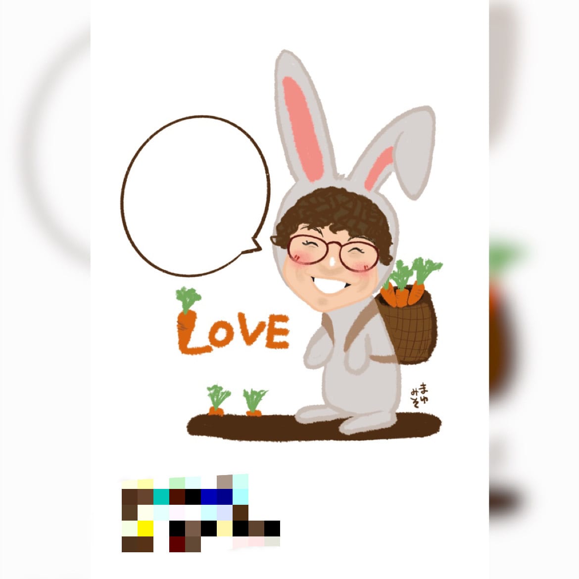 インパクト大★似顔絵で楽しい年賀状描きます 似顔絵ポストカード作成／誕生日・お引越し・年賀状etc イメージ2