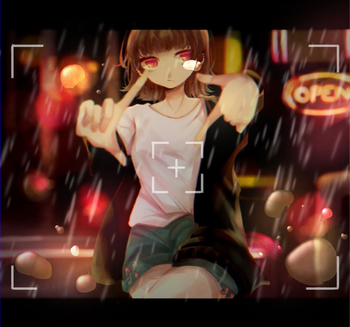 仄暗くてかわいいイラスト描きます アイコン・サムネイル・MVイラスト、どんな雰囲気でも描きます イメージ1