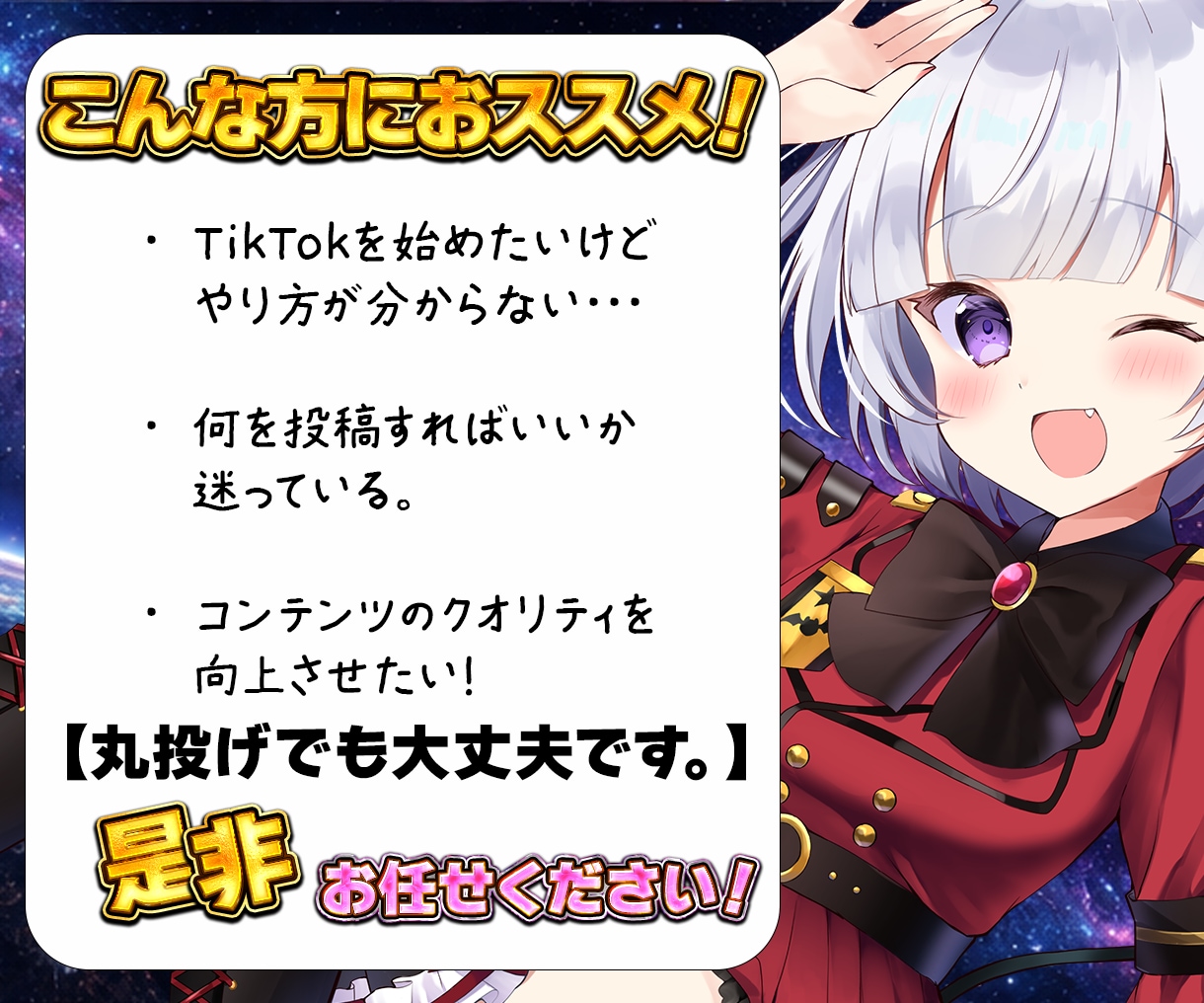 現役インフルエンサーがTikTok運用代行をします SNS総フォロワー数2万人超。　徹底分析で効果測定、改善施策 イメージ2
