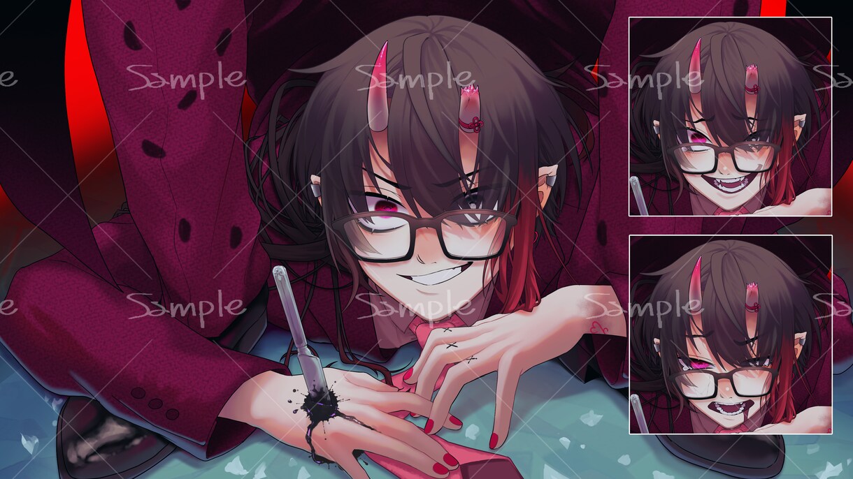 魅力的な1枚絵、ロゴデザインなど幅広く描けます 歌みたや立ち絵イラストの実績あり！ イメージ2