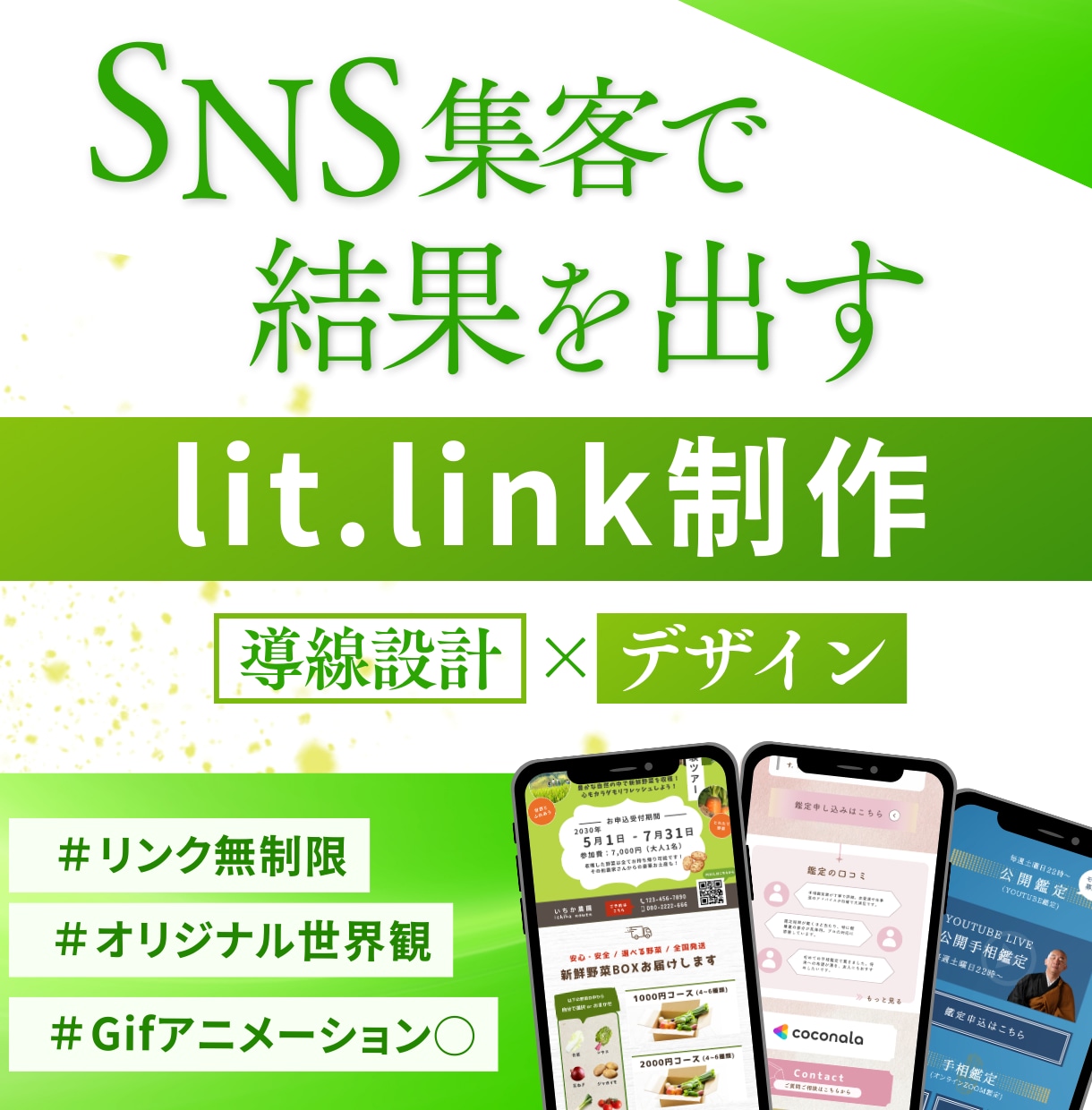 lit.link(リットリンク)制作します 高品質！ビジネスの動線、オリジナルの世界観を出したい人に イメージ1