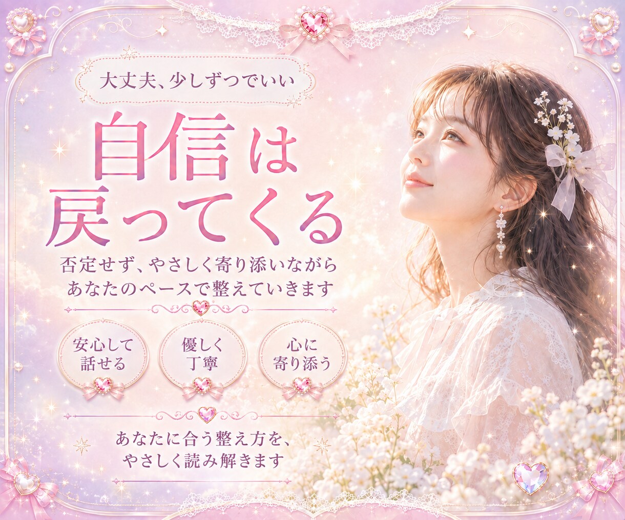 眠る自信を霊視で呼び覚まします 自信は突然じゃなく、少しずつ戻ってくる イメージ2
