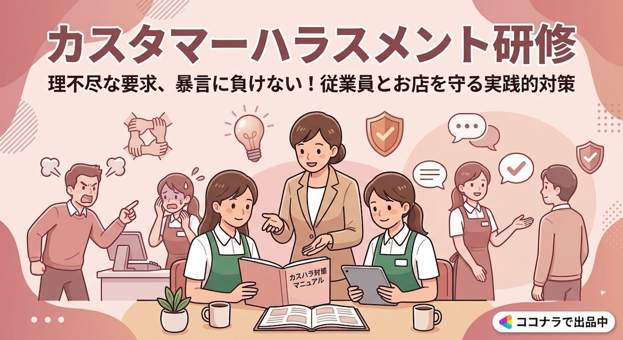 2026年10月義務化対応！カスハラ対策研修します 〜元CA直伝！ワンランク上のカスハラ研修〜 イメージ2