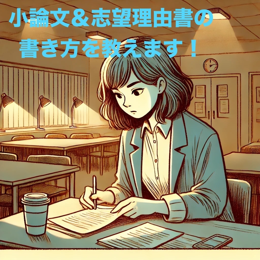 小論文や志望理由書の添削指導をいたします 初級から上級まで！小論文を極めて合格を掴みとろう！ イメージ1