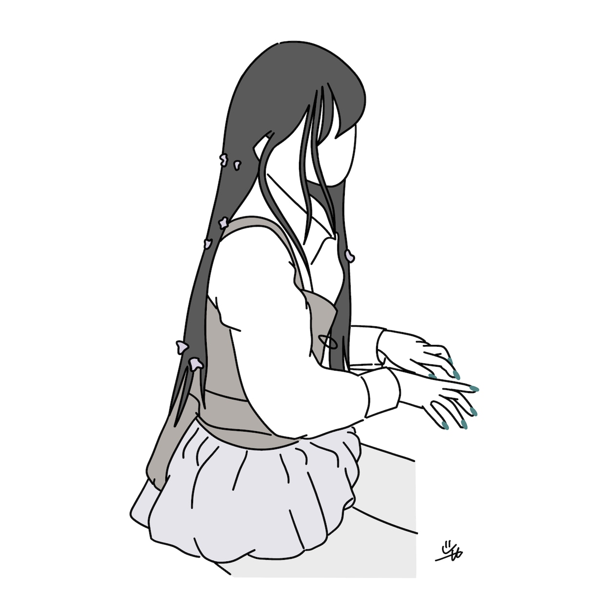 シンプルなイラスト描きます 淡い色味がお好きな方におすすめ イメージ2