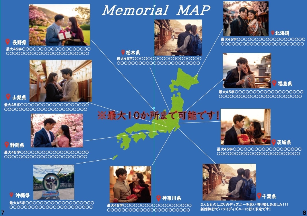 人気旅行雑誌風のプロフィールブック作成します モニター価格！「地球の歩き方」風お二人だけの冊子をお届け！ イメージ3