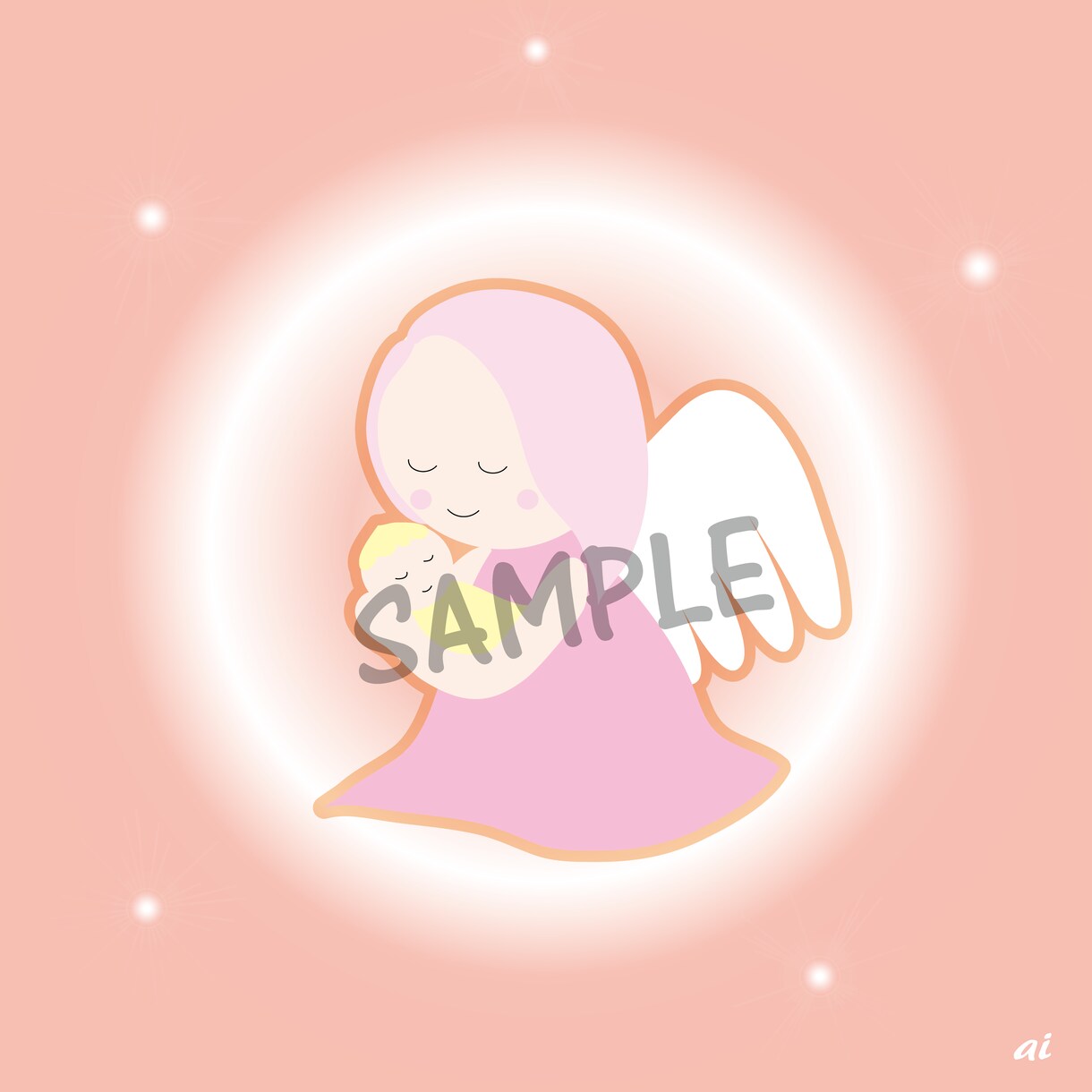 あなたにぴったりの天使のアイコン作成します 天使のサービス提供や天使好きさんにおすすめです イメージ3