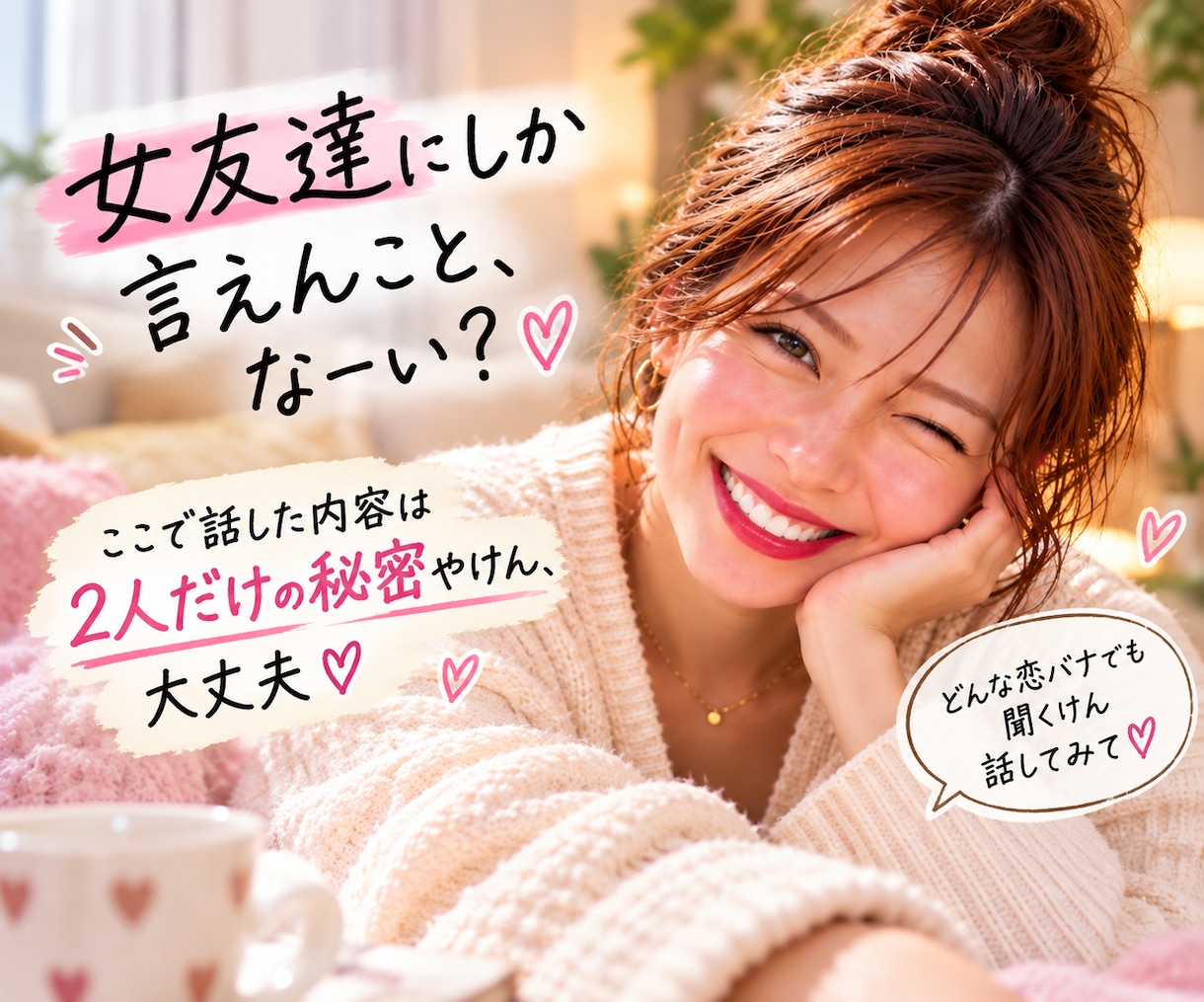 男心・女心の本音代弁♡博多弁で恋愛相談しちゃいます 【女友達目線でぶっちゃけ】相手の本音を暴いて次の一手へGO！ イメージ2