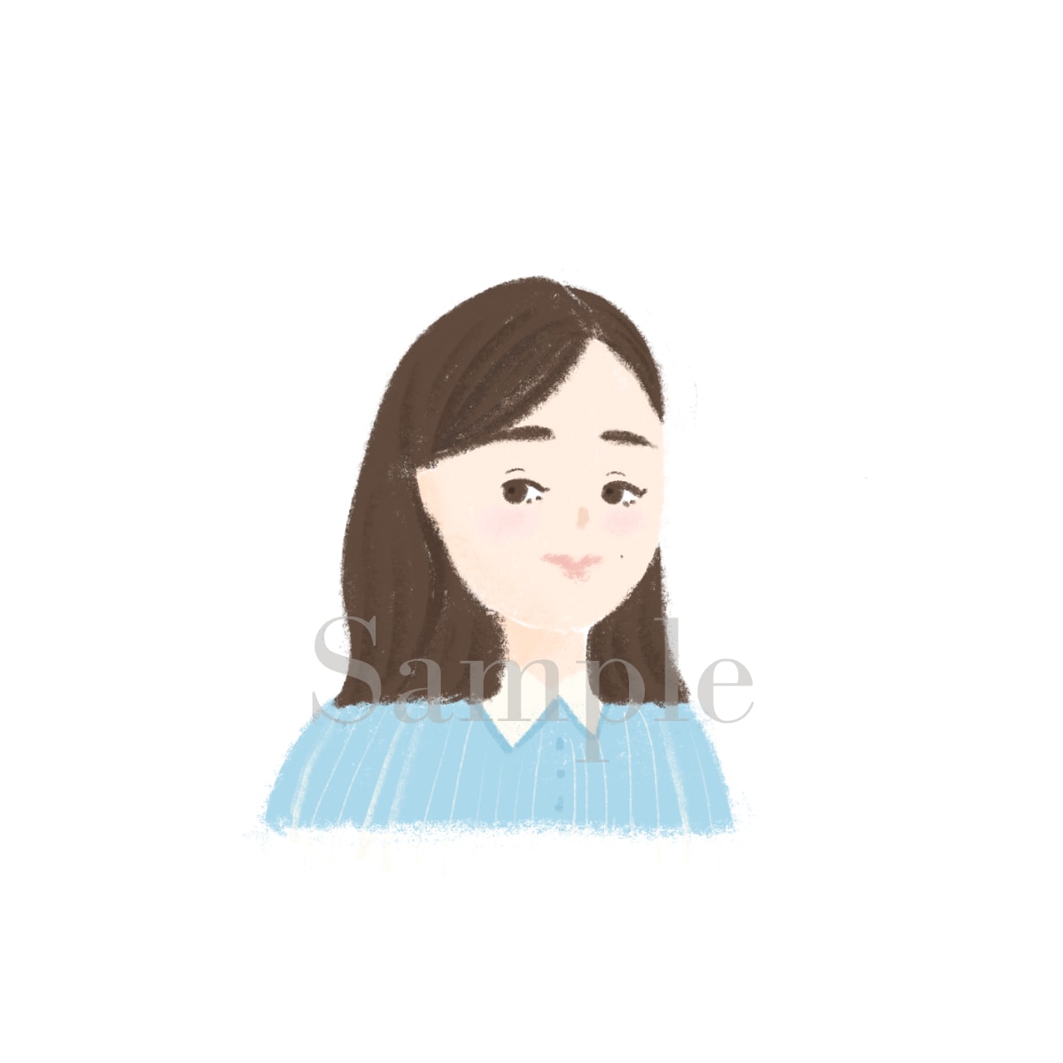 元CAが大人かわいい似顔絵イラストをお描きします SNSアイコン・ブログ・名刺・大切な方へのプレゼントに！ イメージ8