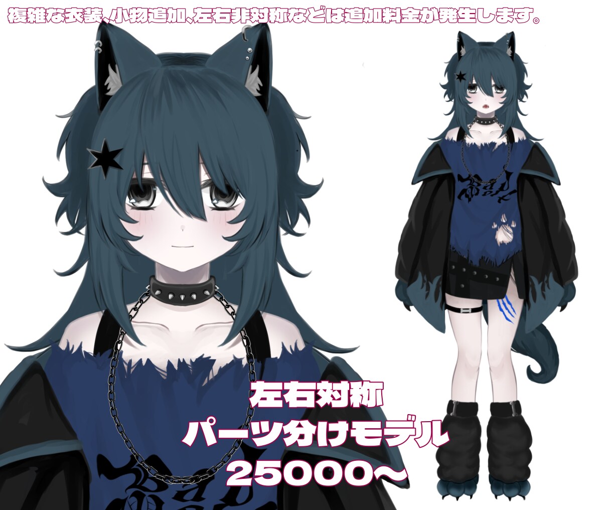 VTuber用パーツ分けイラスト作成いたします やわらか質感の厚塗りで丁寧に仕上げます。 イメージ10