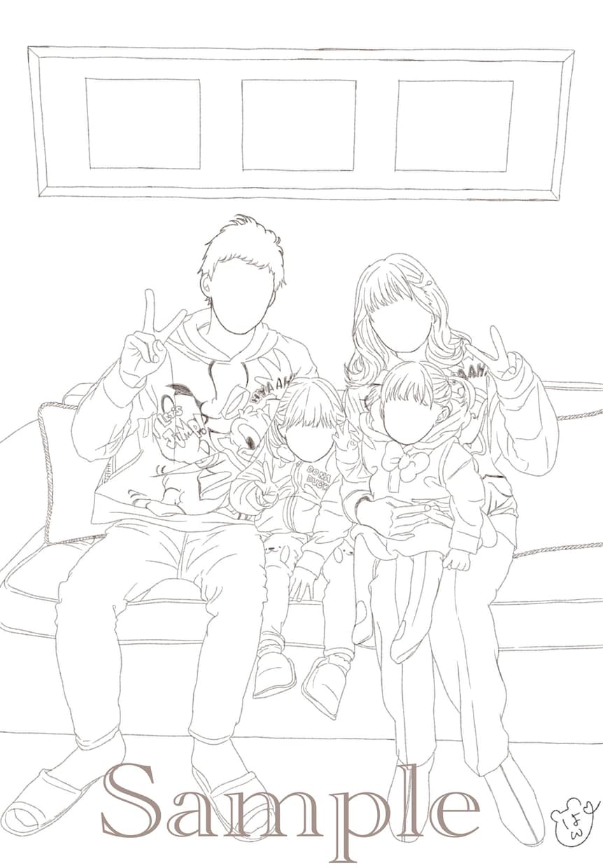 おしゃれな似顔絵アイコン描きます 写真を模写してアイコンを制作します！待ち受け画面にも◎！ イメージ4