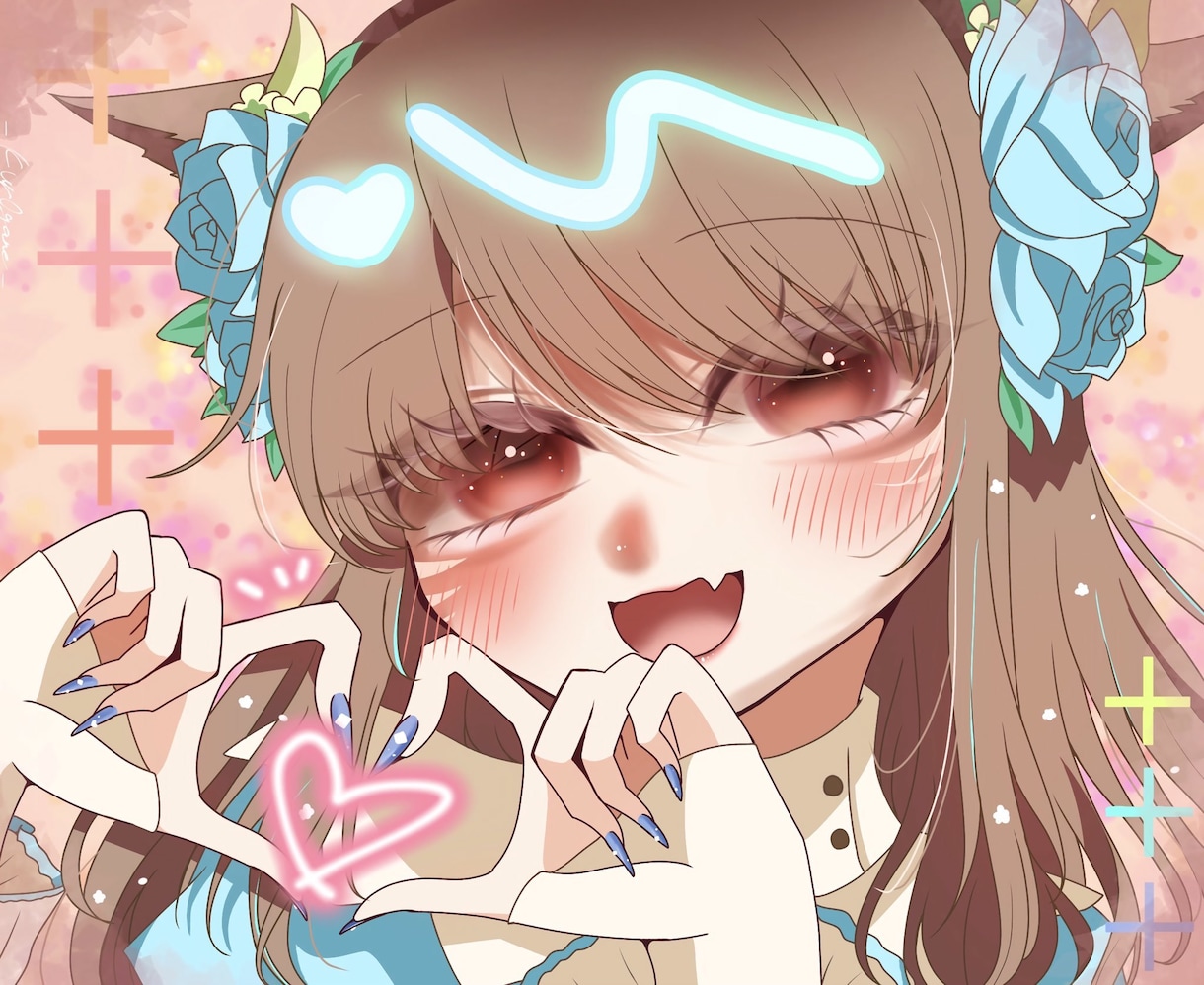 可愛い女の子のイラスト作成します キラキラでかわいいSNS映えする女の子を描きます！ イメージ1
