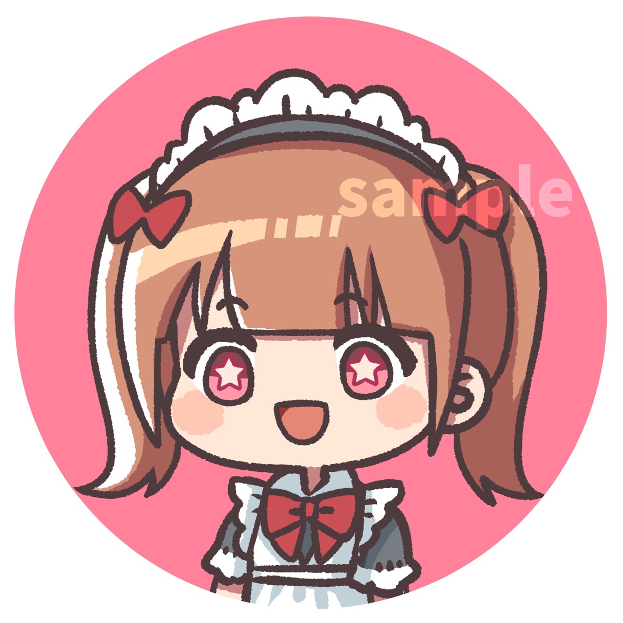 シンプルかわいいアイコン作成します SNSアイコンに★商用利用可◎ イメージ4