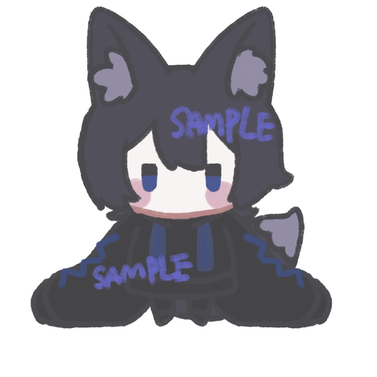 ゆるふわ可愛い全身ミニキャラ描きます 最短1日で描き上がります！表情差分1枚・ポーズ指定無料 イメージ3