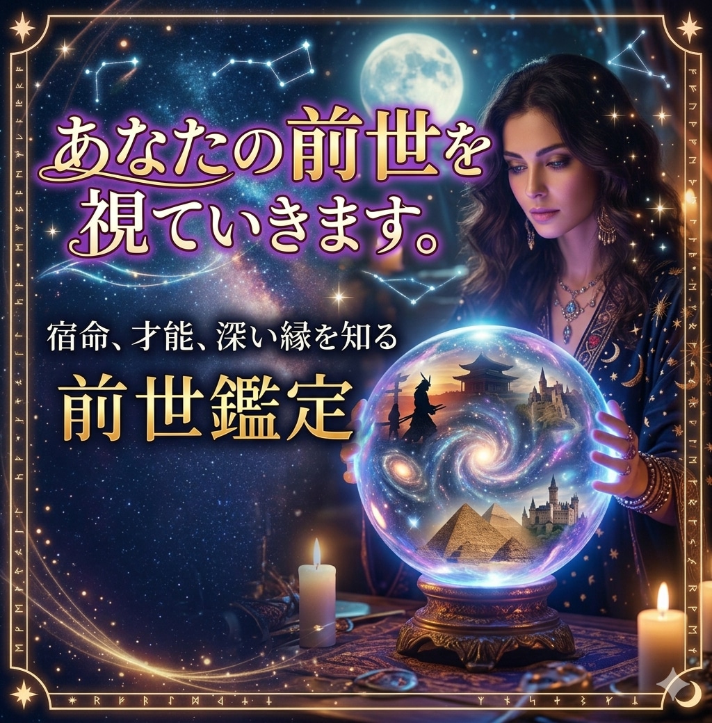 あなたの前世視ます 私の前世ってなんだろう?気になるあなたの前世を視ます! イメージ1