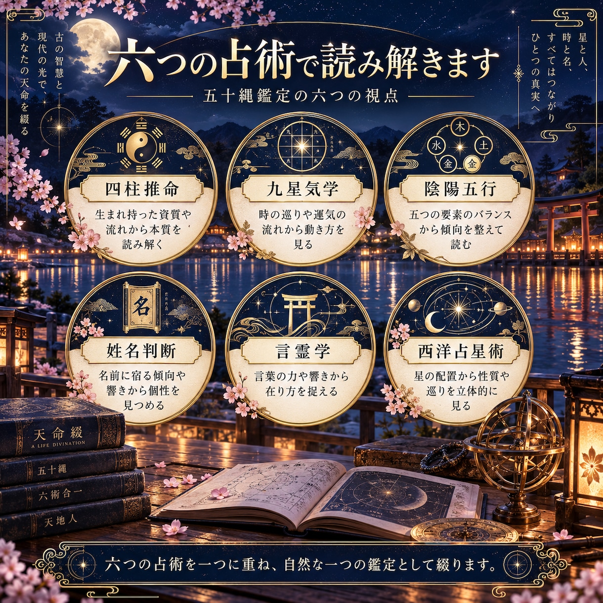 6つの占術で本質と一年を総合鑑定します 六つの巡りを重ね、あなた自身と一年を一つの鑑定へ イメージ3