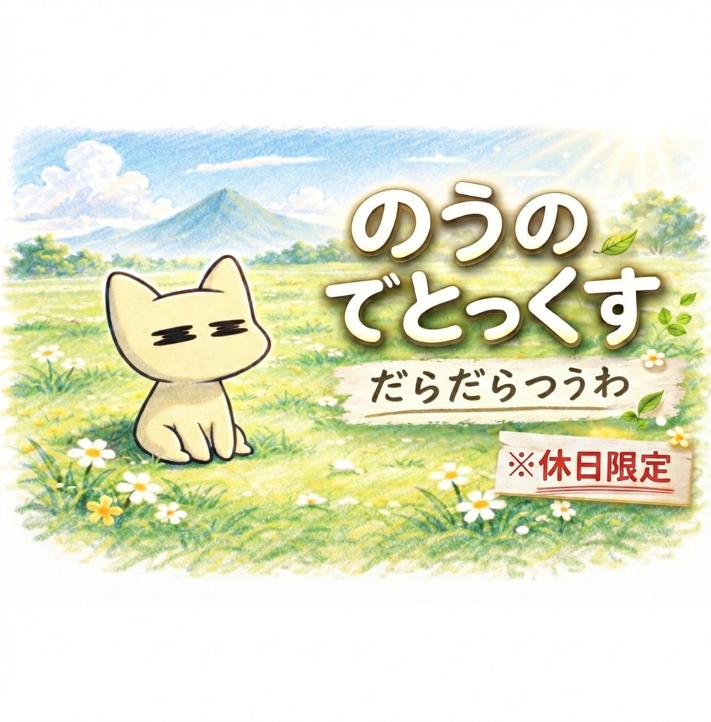 休日限定｜何もしないダラダラつうわます 今日は、がんばらなくていい。なにもかんがえない日。 イメージ1