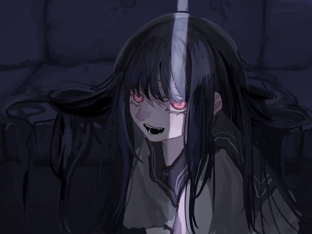 厚塗りでダーク可愛いイラストを描きます お面とフリルの多いお洋服大得意！たくさんお着替え出来ます！ イメージ1