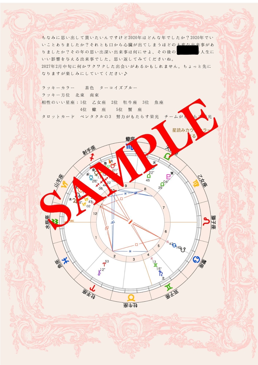星からあなたへのメッセージ読みます ご自分のホロスコープからあなたのよりよい未来への道しるべを~ イメージ4