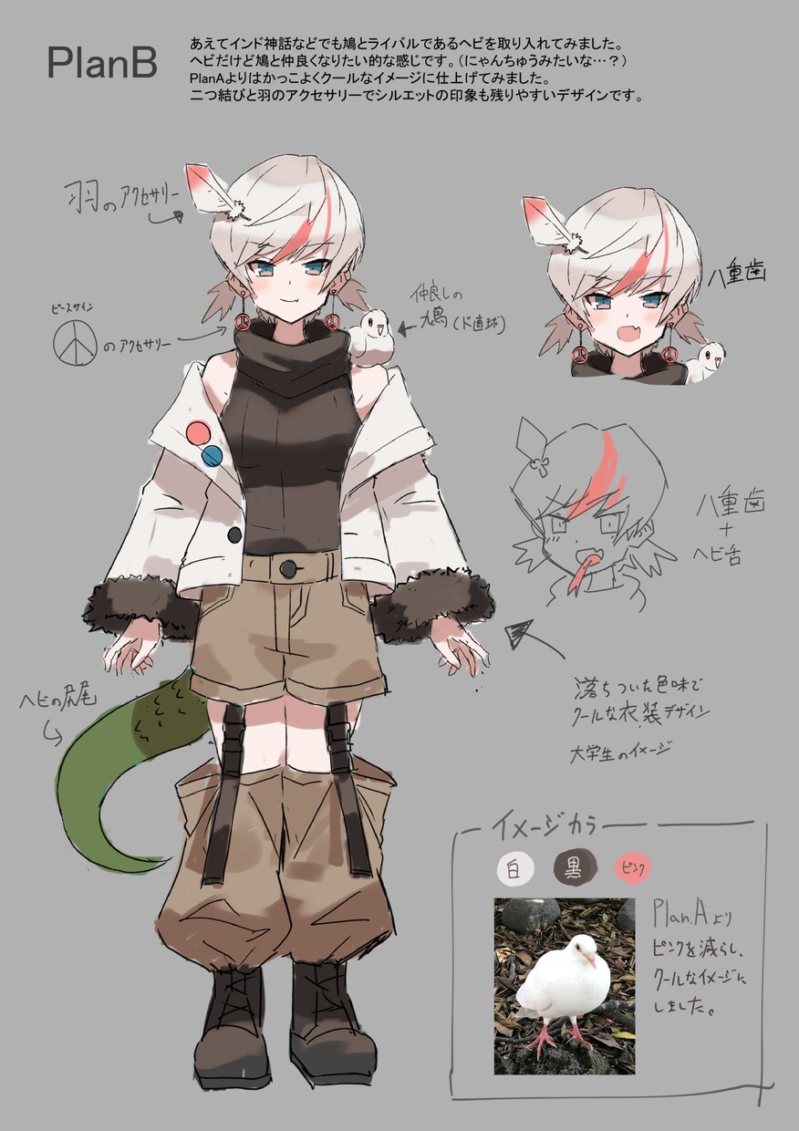 LIVE2D用 パーツ分けイラスト作成します パーツ分けイラストの作成、3面図も無料で作成します！ イメージ4