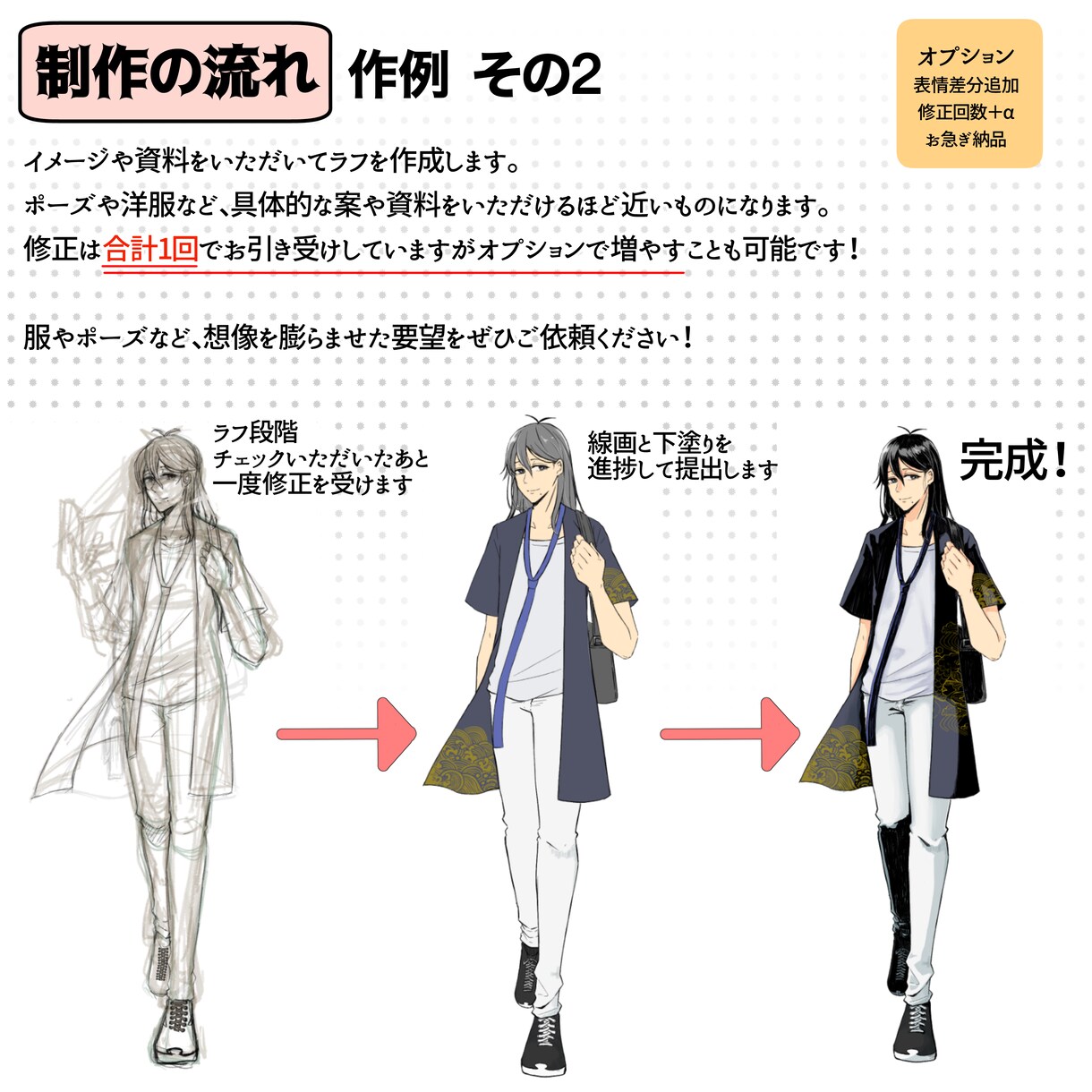 TRPG・ゲームの全身立ち絵を描きます 【初登録価格 4月まで】まずはお気軽にご相談ください！ イメージ3