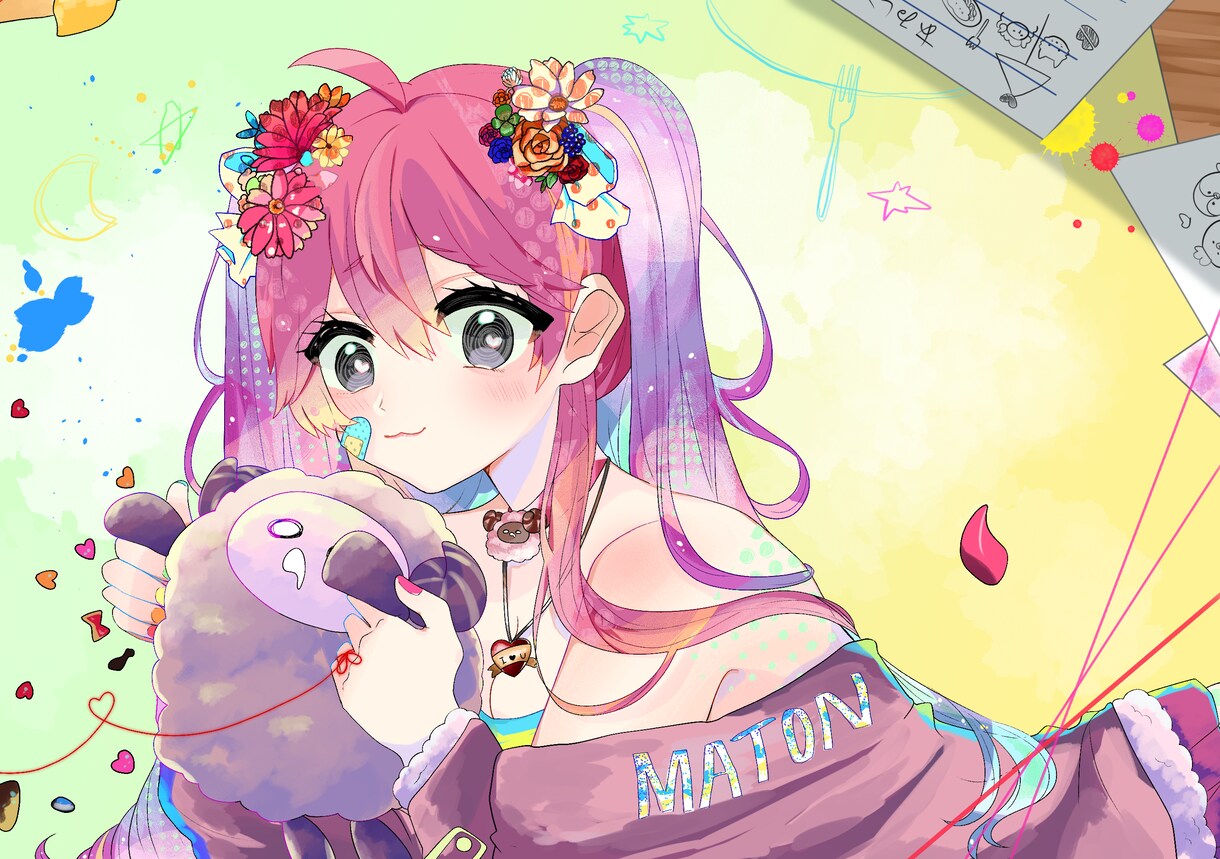 期間限定価格＊お好きなイラストを描きます 可愛い女の子のイラストを作成致します。 イメージ2