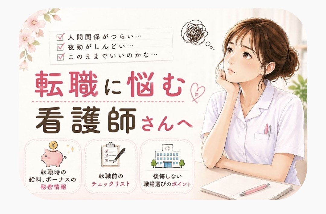 転職に悩む看護師へ❀㊙情報とチェックリストあります 後悔しない職場選びのポイントをPDFでお届け イメージ1