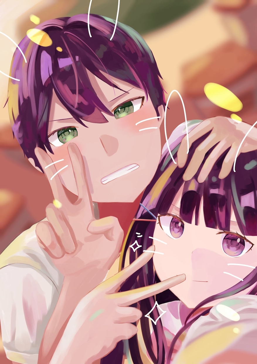可愛い、綺麗系のイラスト制作致します 厚塗りを主にしています。男性、女性共に似顔絵も可能です。 イメージ3