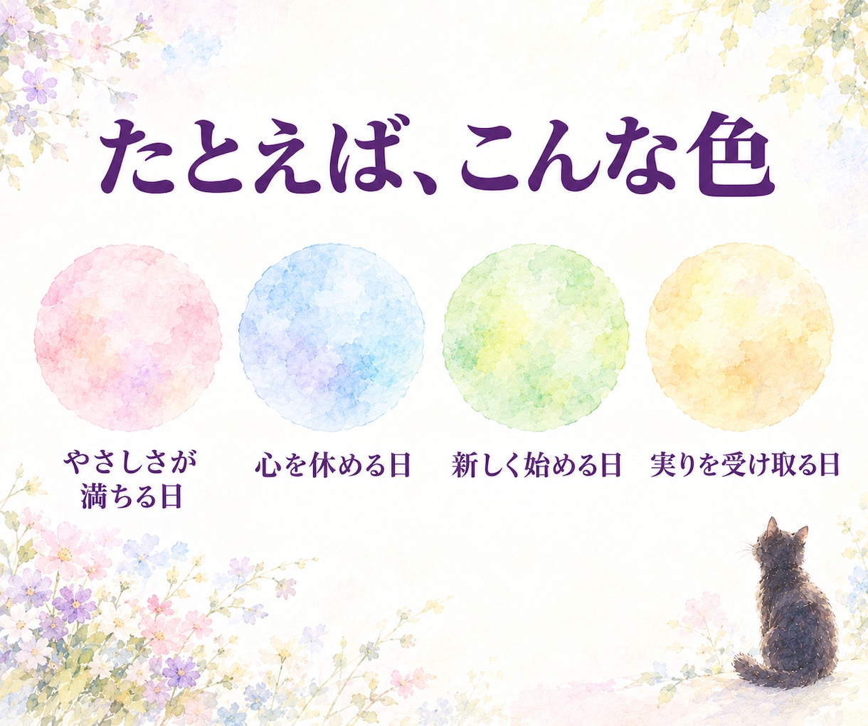 今日のあなたの想いの色と、一言をお届けします オーラの色・今日のメッセージ｜最短30分でお届け イメージ3