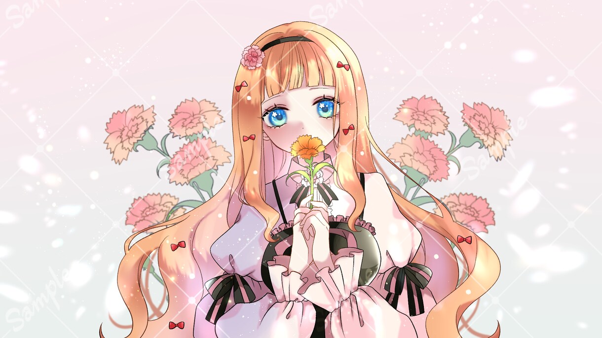 一枚絵制作いたします 配信用、歌ってみたサムネイルなど、お任せください！ イメージ4