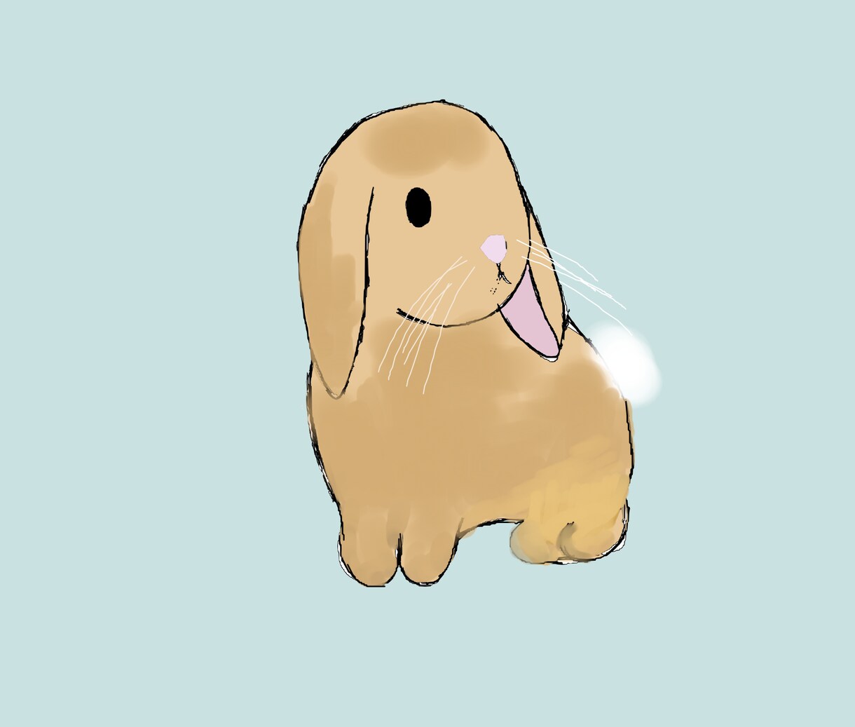 かわいいペットを描きます。ます 私の絵スタイルで業務用にかわいいイラストを書きます。 イメージ1