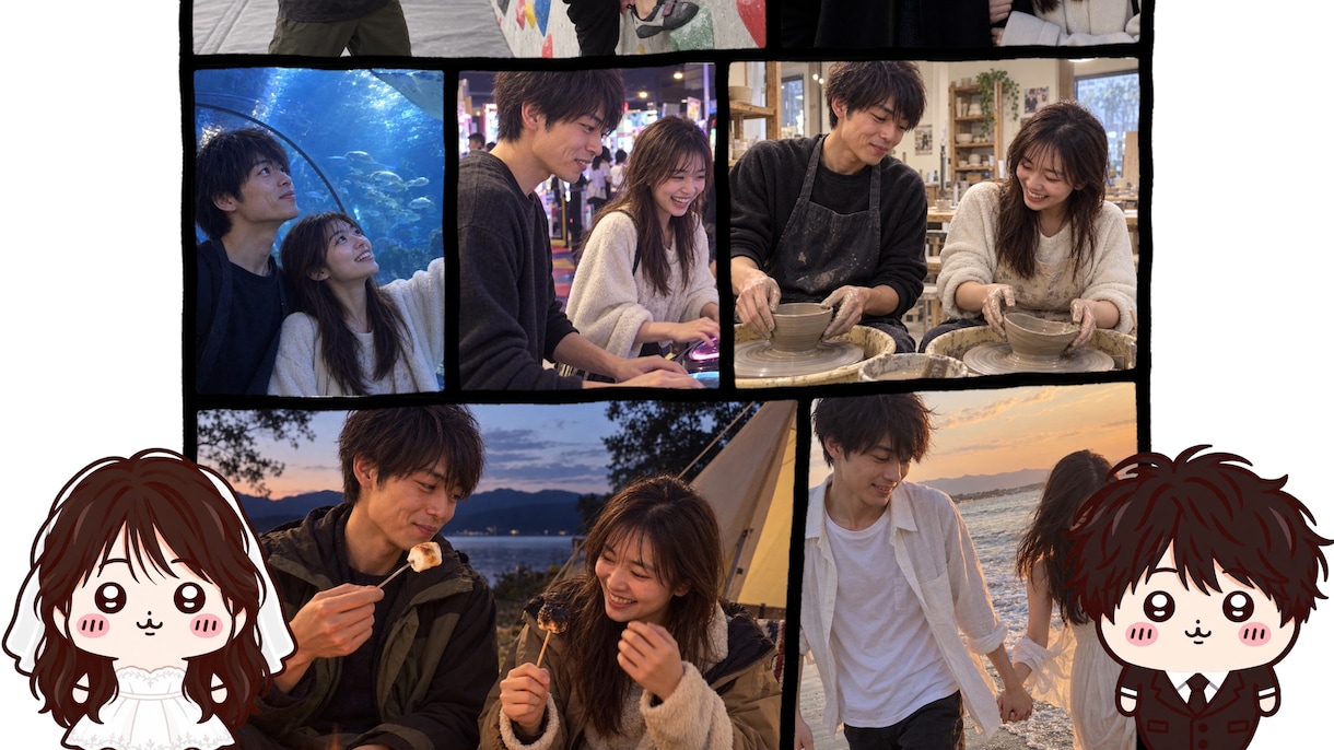 ゆるかわアニメ風のオープニングムービーを制作します 特別でかわちい披露宴の始まりを演出します【新規特別価格】 イメージ6