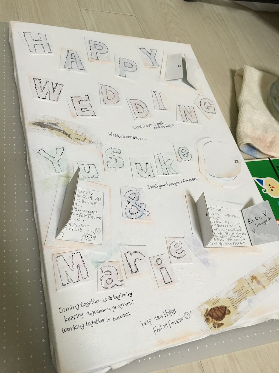 結婚式のウェルカムボード制作します あなたの世界に一つだけのウェルカムボード制作します イメージ2